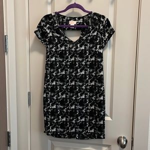 black patterned dress